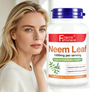 Le capsule Premium Shecome di foglie di Neem supportano il sistema immunitario